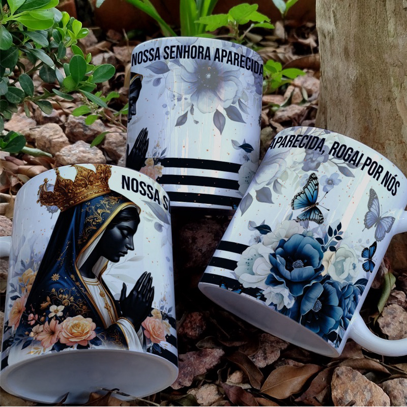 Caneca Nossa Senhora Aparecida - Fé, Proteção e Devoção em Cada Gole!