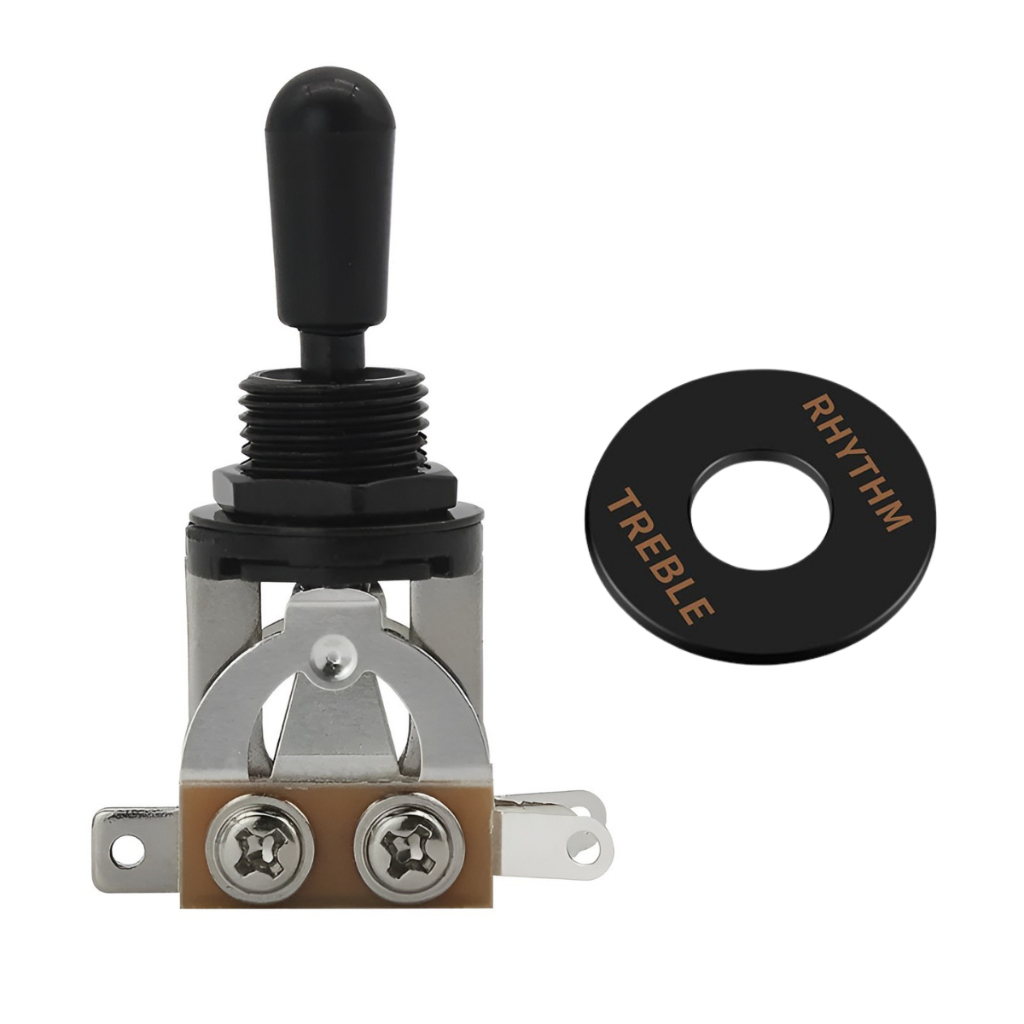 Chave Seletora Switch Para Guitarra 3 Posições Les Paul E Sg + Escudo