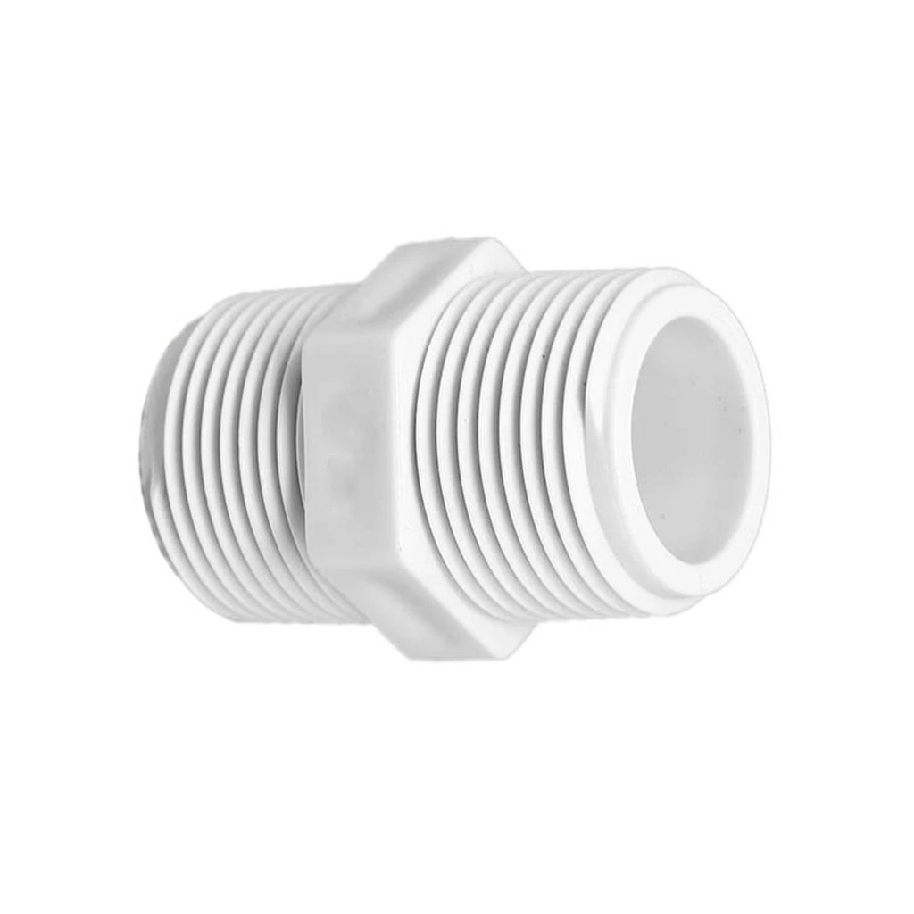 Nípel Roscável 1/2'' (20mm) PVC Branco