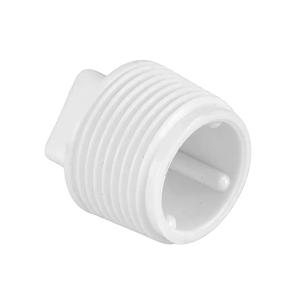 Plug Tampão PVC Roscável 1/2'' (20mm) Branco