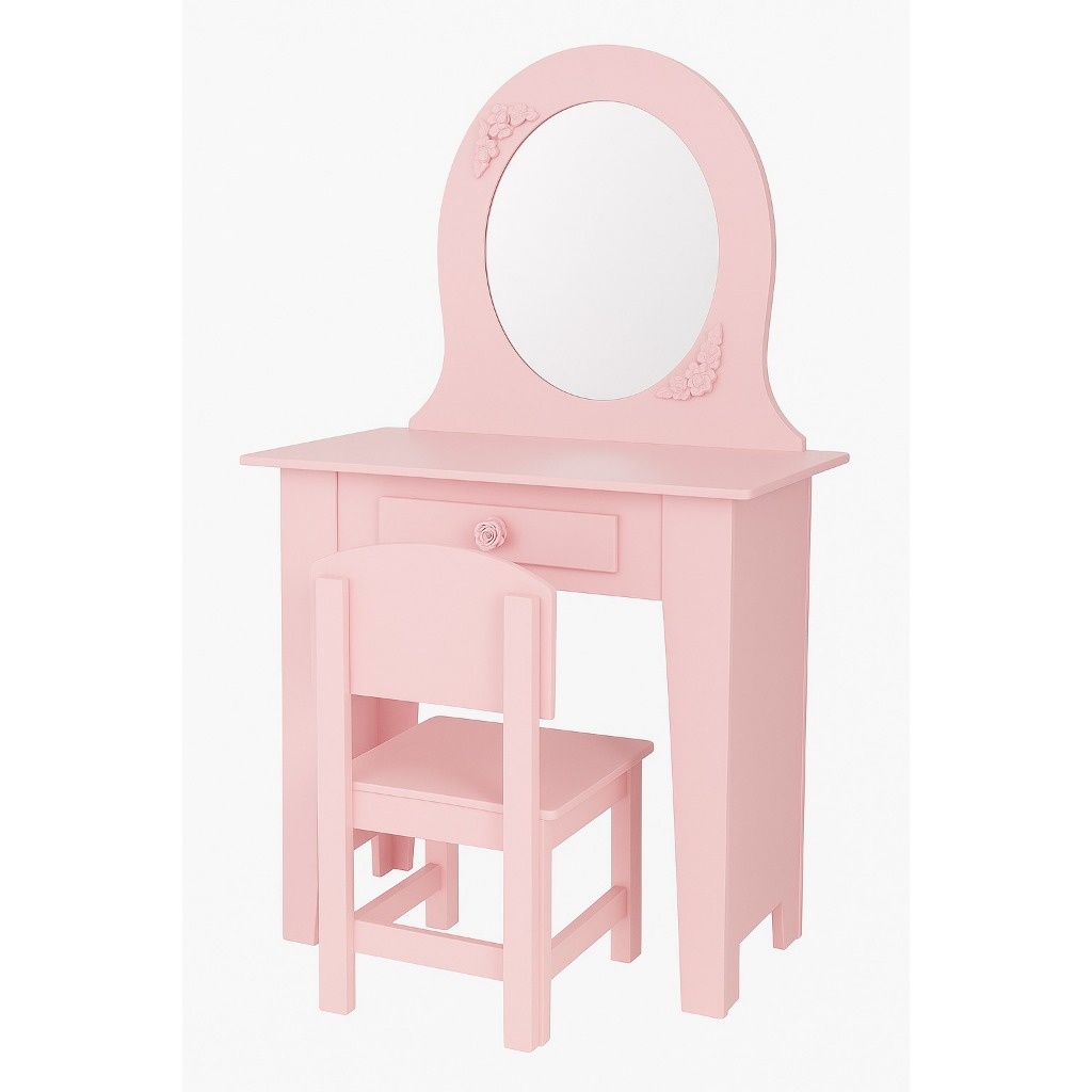 PENTEADEIRA INFANTIL MENINA OVAL ROSA DIAS DAS CRIANÇAS ENVIO IMEDIATO