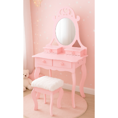 PENTEADEIRA CORAÇÃO PRINCESA ROSA INFANTIL BRINQUEDO DIVERTIDO