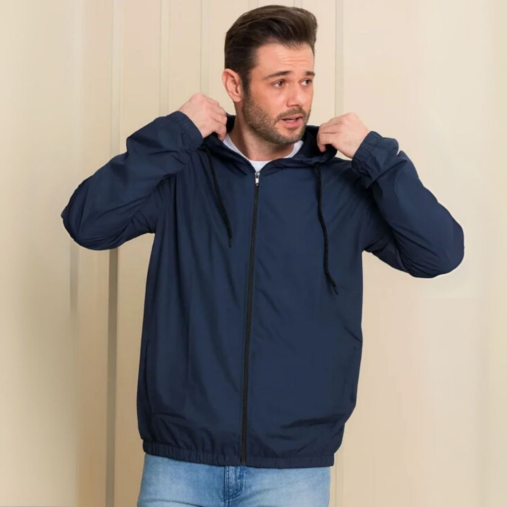 Corta Vento Nylon Impermeável Jaqueta Masculina Verão Esporte