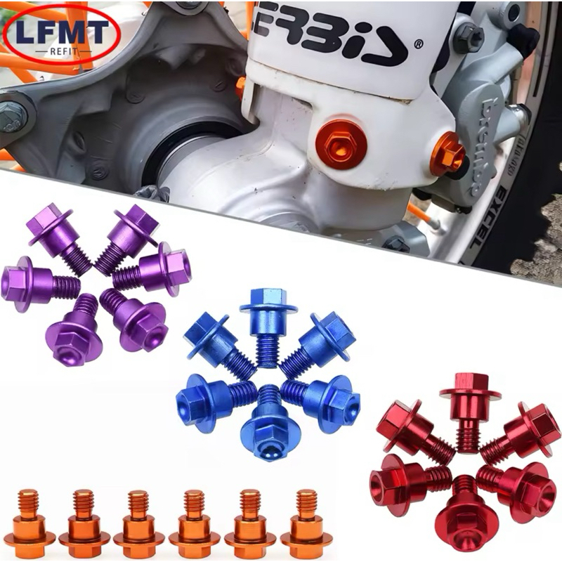 kit parafuso  anodizados kit 6un M6 em Oferta na Shopee