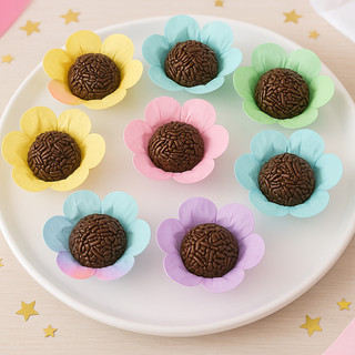 Forminhas Candy Colors Flor Margarida – Kits 40 unidades ou 80 unidades | Festa Delicada
