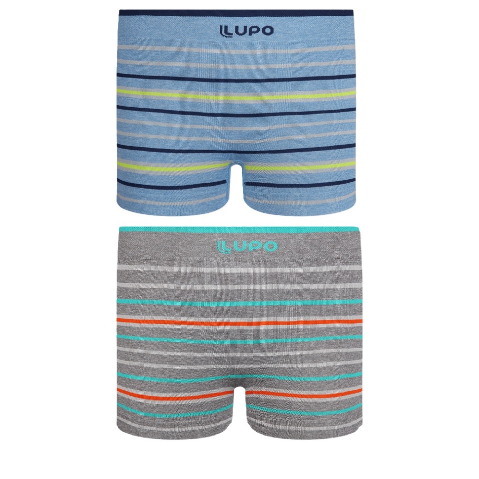 Kit 2 Cuecas Lupo kids infantil sem costuras confortável em Oferta na Shopee