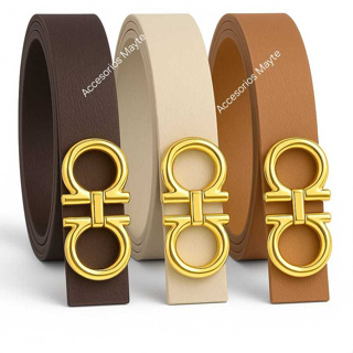 Kit 3 Cintos Feminino para Vestido Short Calça com Fivela Dourado em Oferta na Shopee