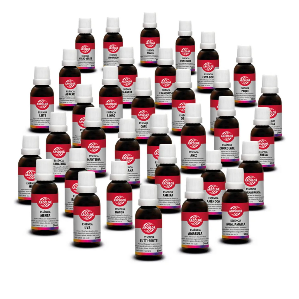 Essência Aroma Artificial Comestível Escolha o Sabor 30ML  - ARCOLOR