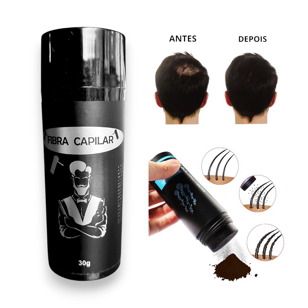 Fibra Capilar Maquiagem Capilar 30g Plenitude Hair em Oferta na Shopee
