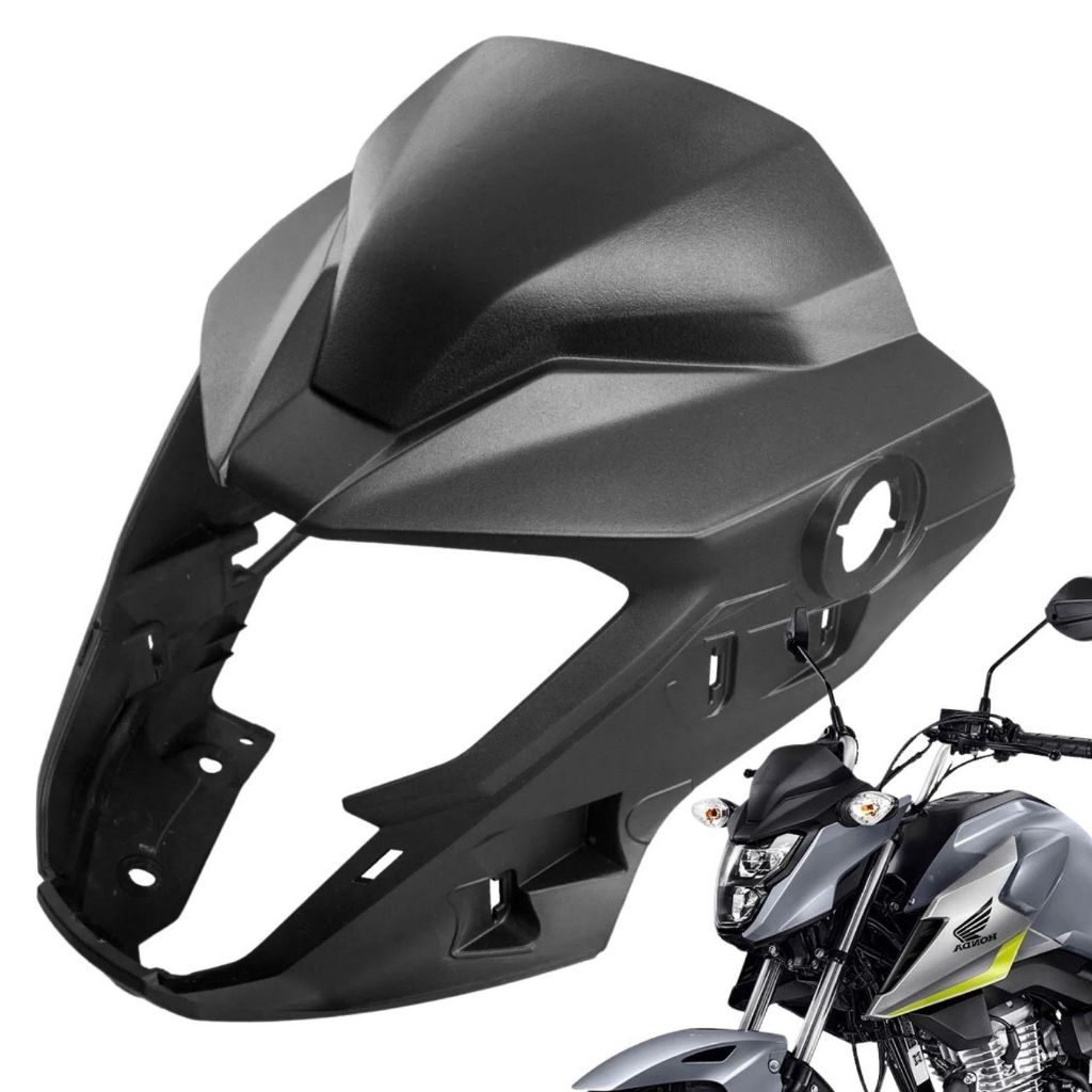 Carenagem Central Farol Moto Fan 160 Titan 2025 Mascara Carcaça