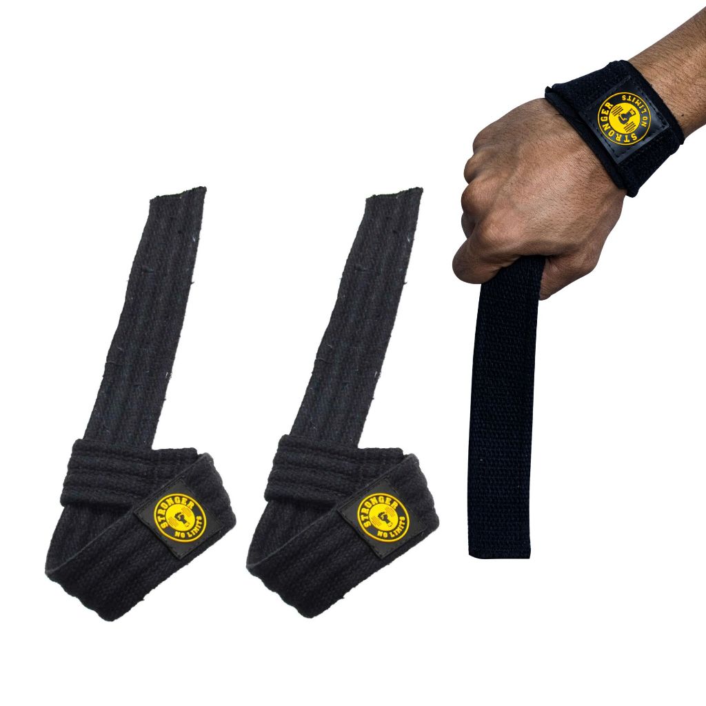 Par Strap Tala Profissional Musculação Lpo Crossfit 100% Algodão Alta Resistência em Oferta na Shopee