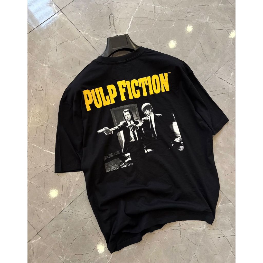 Camiseta Pulp Fiction Oversized Streetwear Plus Size Aftersoul 100% algodão
