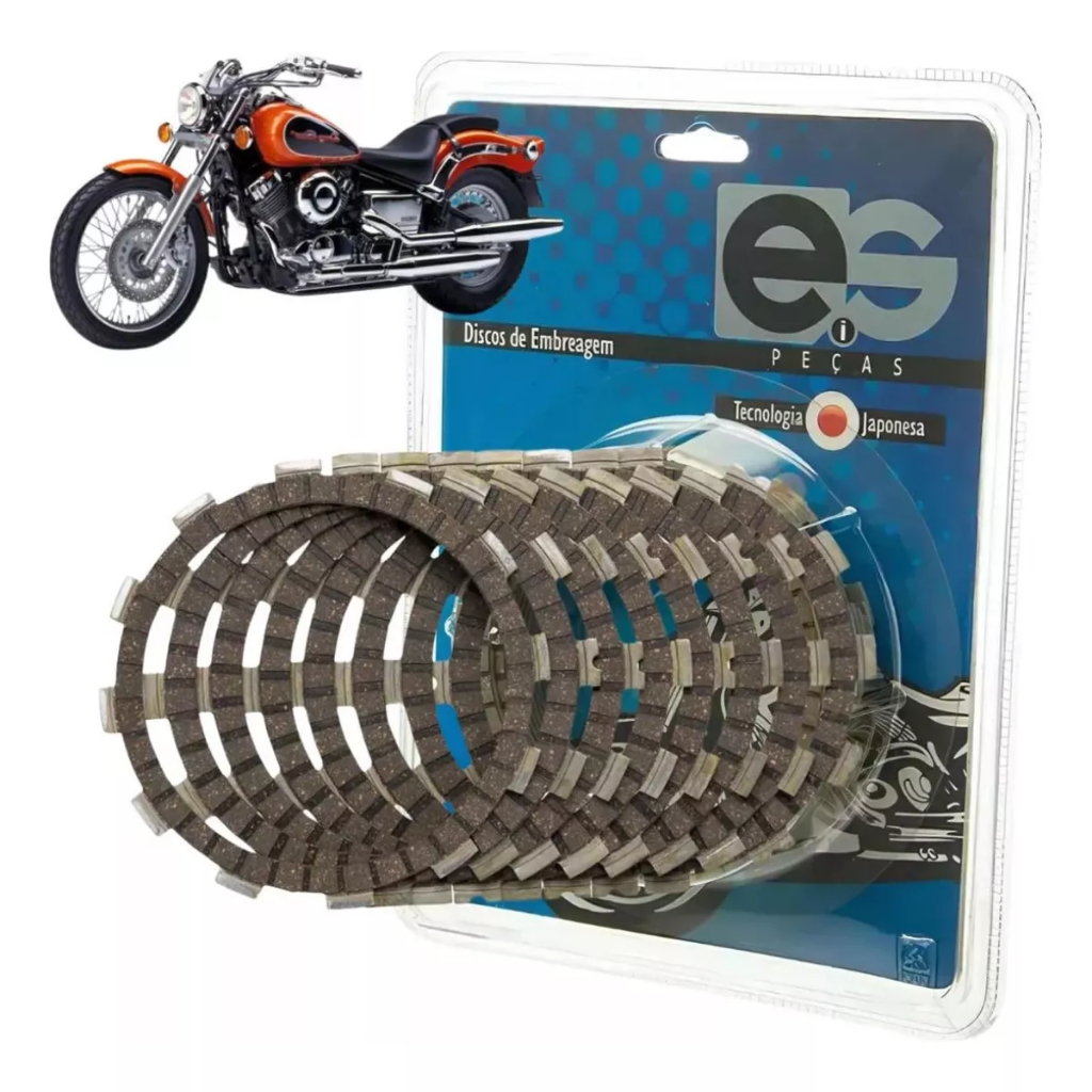 Discos Embreagem 7 Pcs Xvs Dragstar 650 1997/2010 Original em Oferta na Shopee