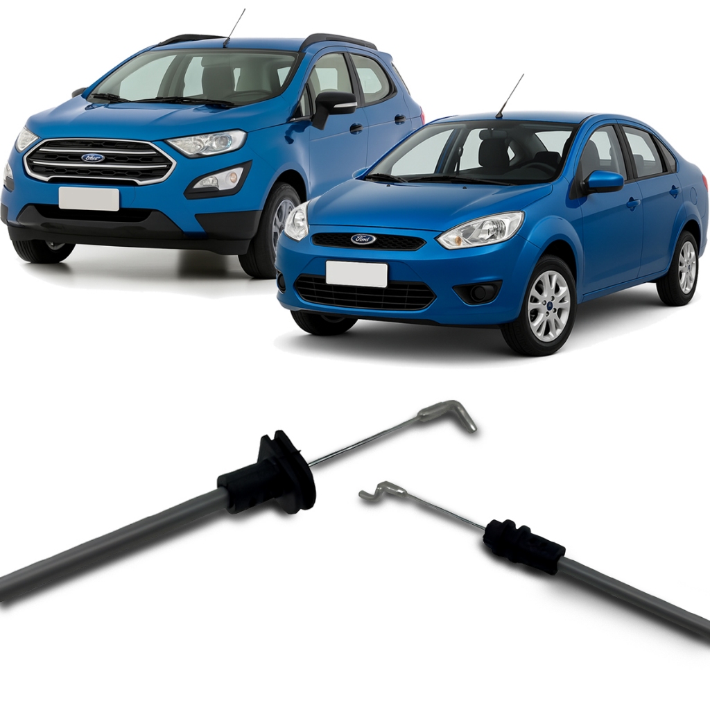 Par Cabo Fechadura Maçaneta Interna Fiesta 2002 a 2014 Ecosport 2002 a 2012 Dianteiro