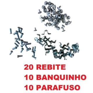 Suporte Fixador Para Cabo De Panela Parafuso E Rebite C/10 acessório para conserto de panela em Oferta na Shopee