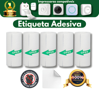 5 Rolos Etiqueta Adesivas Contínua para Impressora 55 mm gatinho em Oferta na Shopee