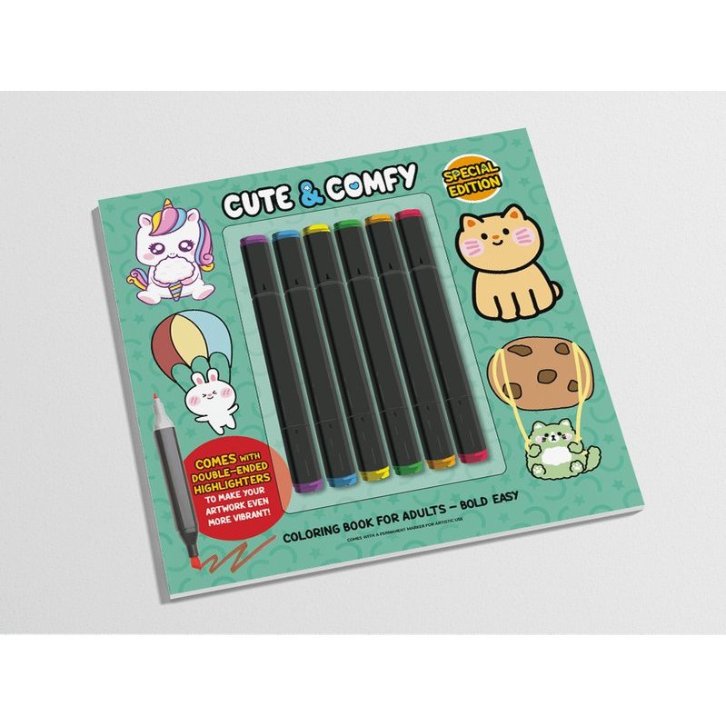 Cute & Comfy Coloring Book for Adults - Bold Easy - Special Edition - Livro de Colorir Adulto · foto 2