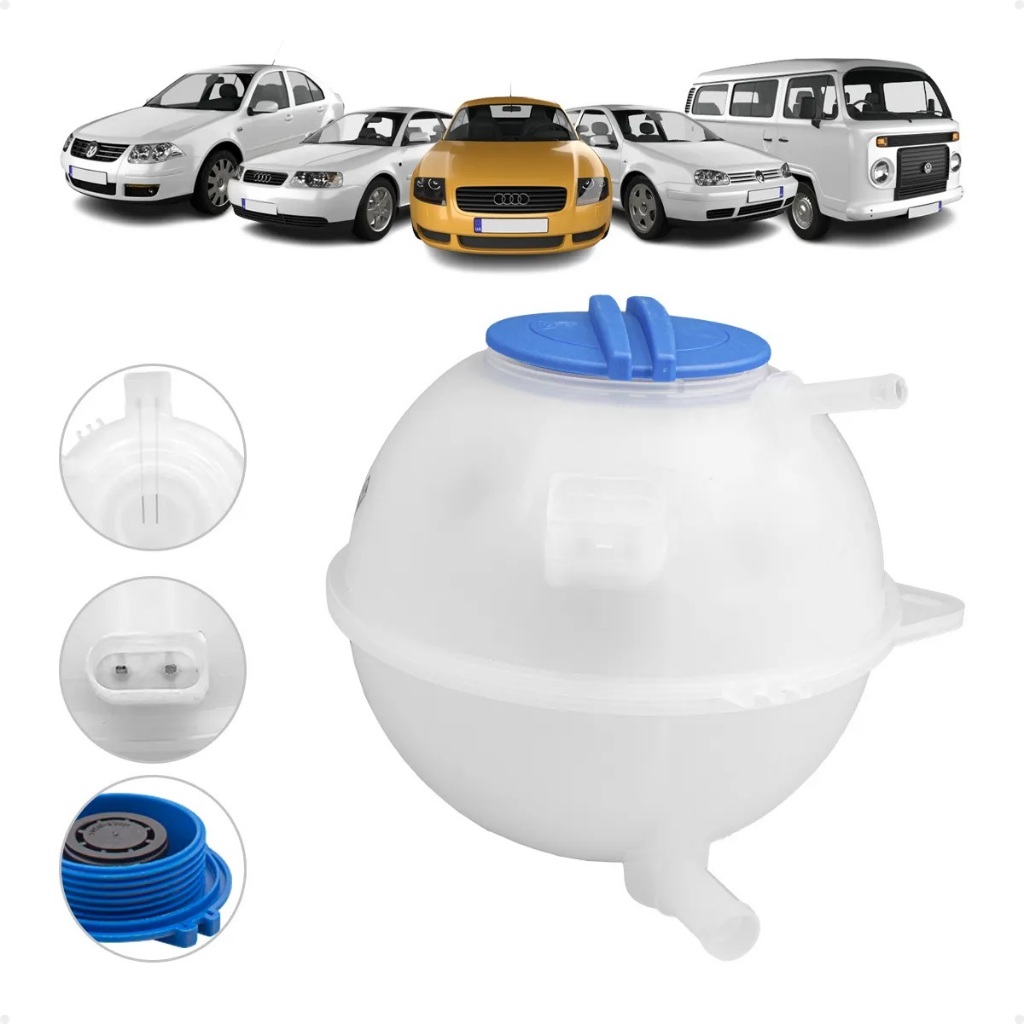 Reservatório de Água Radiador Volkswagen Golf Bora Kombi / Audi A3 C/ Tampa em Oferta na Shopee
