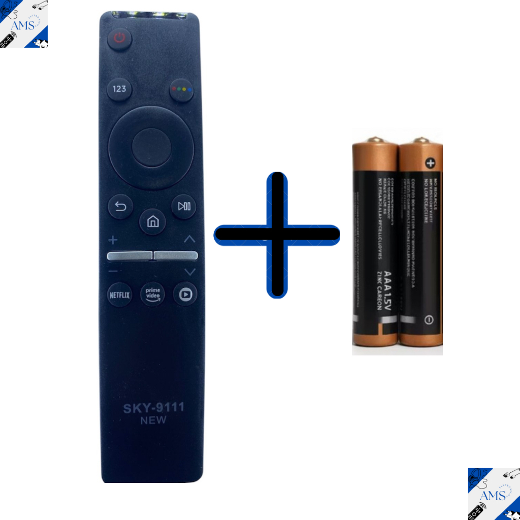 Controle Remoto compatível com Tv Samsung Smart 4K Netflix/ Amazon/ globo play sky- 9111 7699 em Oferta na Shopee