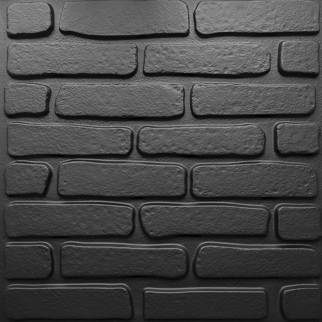 Painel 3D Tijolo Rústico | Placas 50x50 Poliestireno | Sala Quarto Cozinha | Leve Lavável | Design Realista | DIY