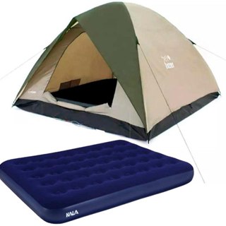 Barraca Camping Araguaia Alta Premium 5 Pessoas + Colchão Casal BEL em Oferta na Shopee