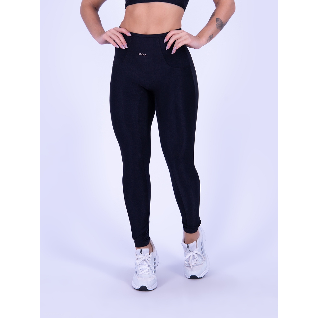 Calça Legging de Poliamida Canelada Wonder Forma Fit com Bolso Fake em Oferta na Shopee