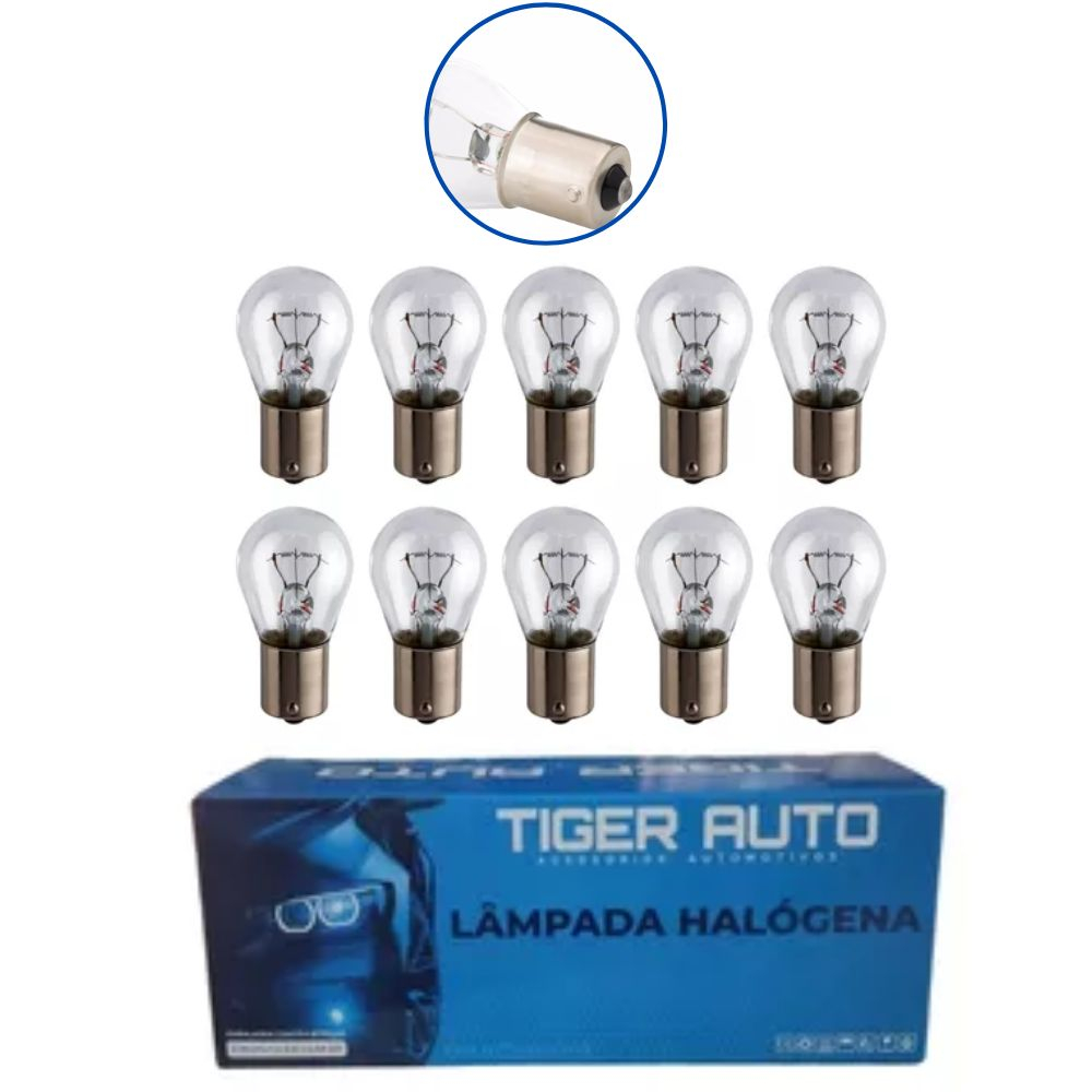 Kit 10 Lâmpadas 1 Polo 12V 21W Universal Tiger em Oferta na Shopee