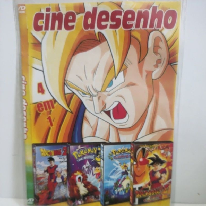dvd cine desenhos 4x1 em Oferta na Shopee
