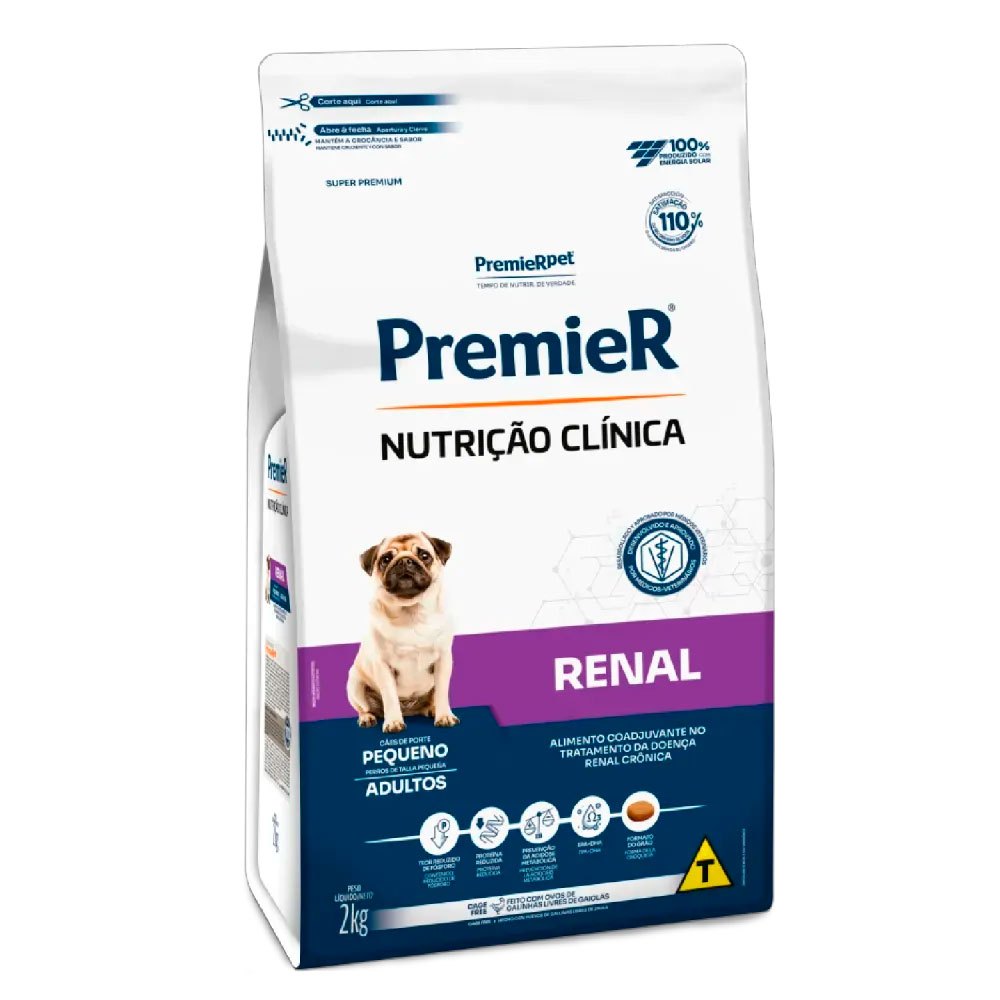 Ração Premier Nutrição Clínica Renal Cães Adultos Porte Pequeno 2kg em Oferta na Shopee