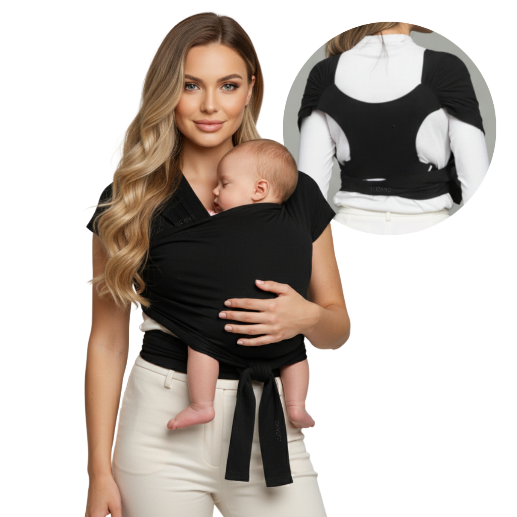 Sling Bebê Canguru Bebe Slingbebe Wrap Sling para Bebe Recém Nascido (Não Precisa Amarrar)