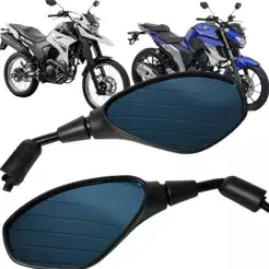 Retrovisor Bmw Gs 650 F800 Rosca Yamaha Lente Azul Fazer 150 250 Ybr 125 Factor 150 Mt 03 Tenere
