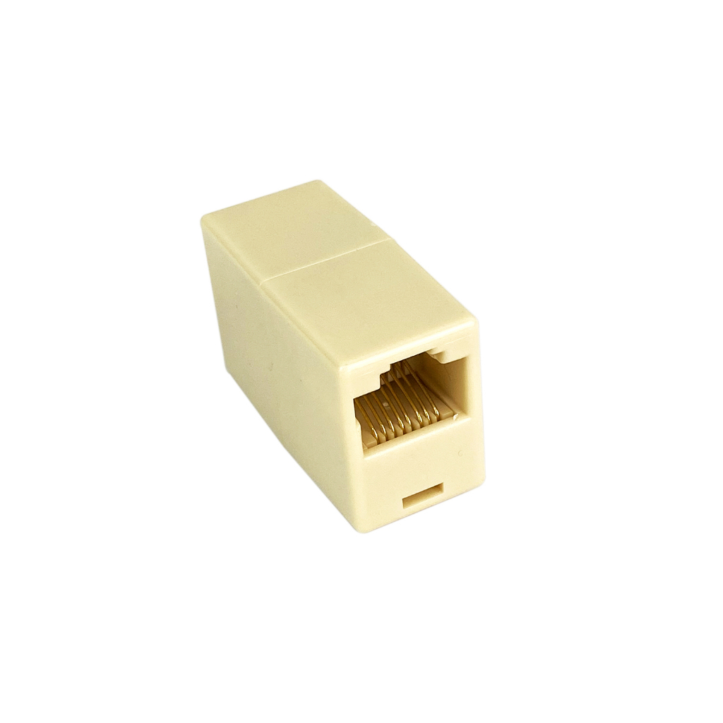 10un - Emenda RJ45 Fêmea / Fêmea 8x8 vias para cabo de rede