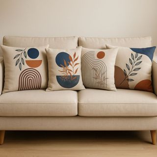 Kit Capas de Almofadas Boho Produzidas em Linho Alta Qualidade Para Decoração 4 Unidades 43X43 CM em Oferta na Shopee