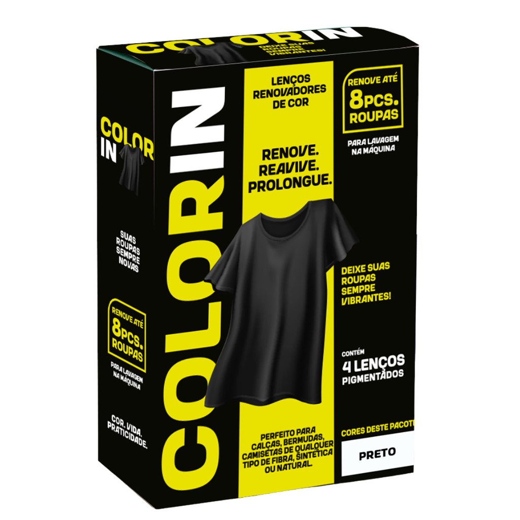 Colorin- Lenço Renova Cor De Peças Desbotadas Para Roupas em Oferta na Shopee