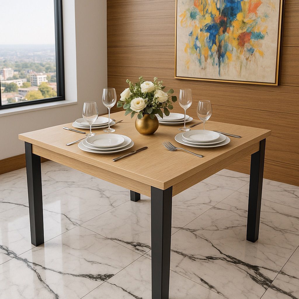 Mesa Retangular Para Cozinha 4 lugares 90x90