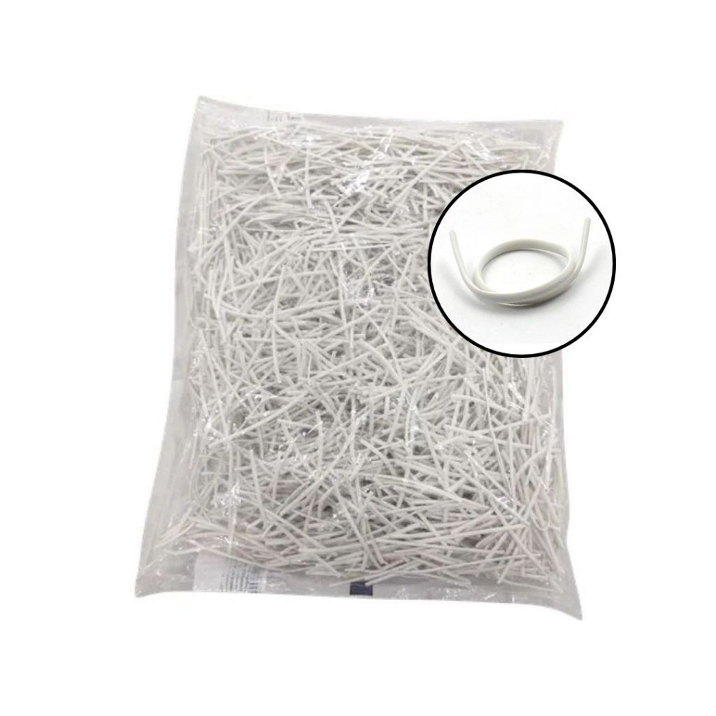 Amarrilho Fecho Lacre de Arame Branco 8cm Fecho para Sacos e Embalagens 100/200/300/400/500 Unid. em Oferta na Shopee