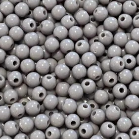 MIÇANGA LEITOSA PLASTICA c furo ( 8 mm ) COR CINZA