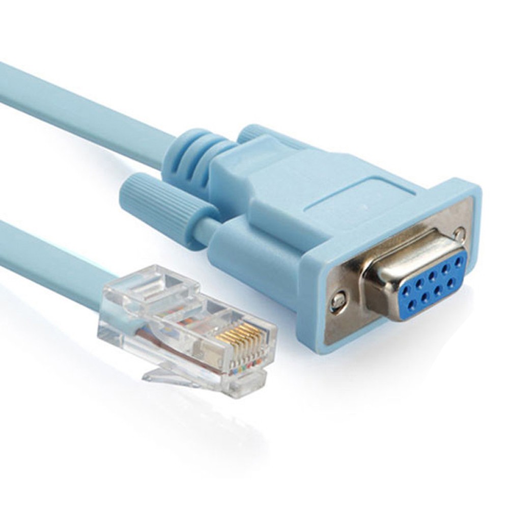 CABO SERIAL DB9 FEMEA X RJ45 CAT5E MACHO CRIMPAGEM TIA/EIA 568B P/ LEITOR DE CODIGO DE BARRAS