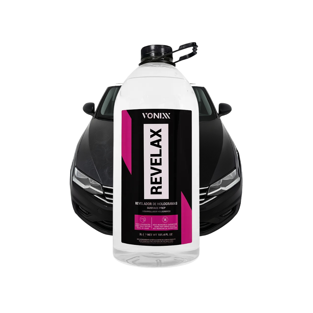 Vonixx Revelax 3L Revelador Defeitos de Pintura Automotiva Pré Vitrificação