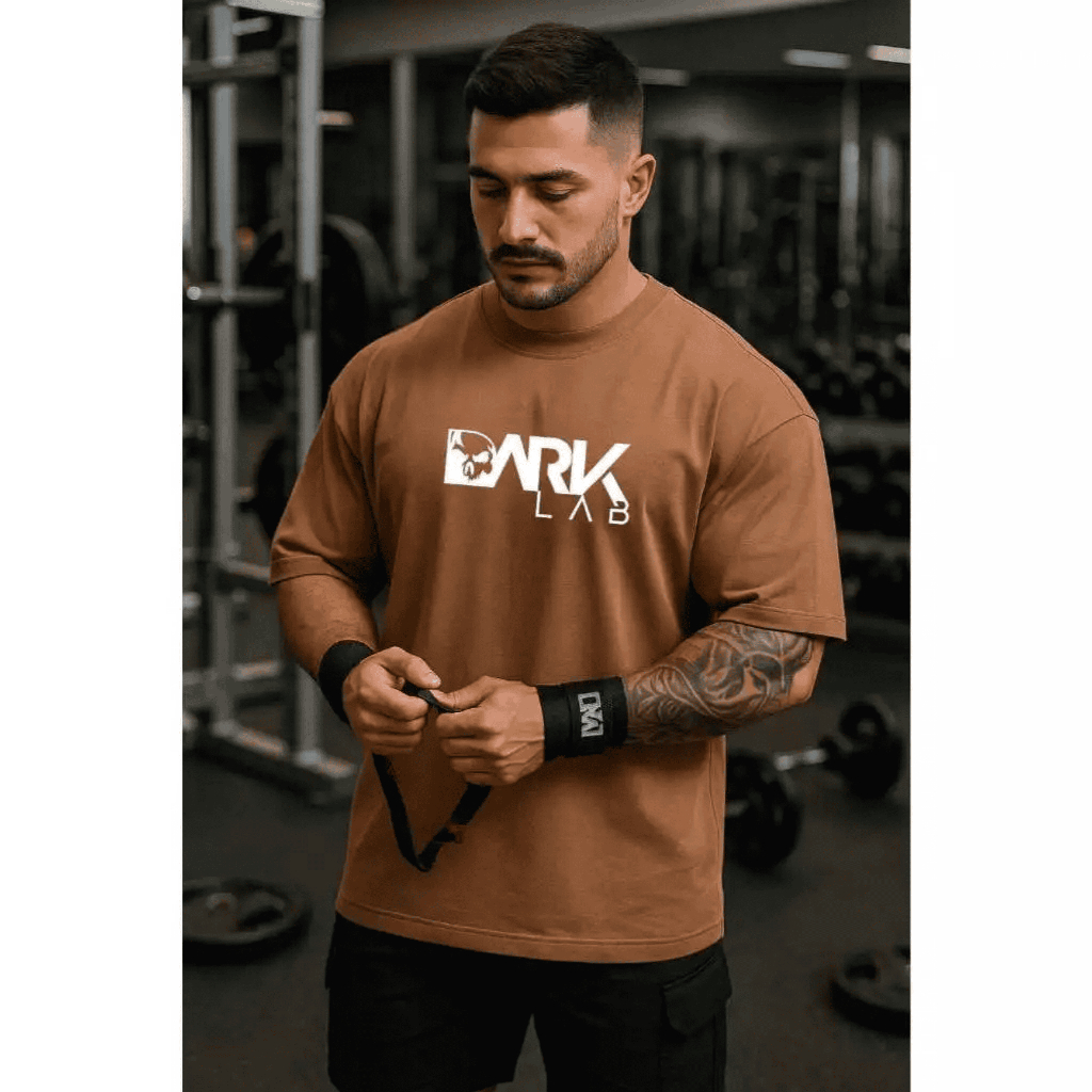 Camiseta DARK Camisa Oversized Masculina Premium 100% Algodão Streetwear Estilo Casual Caimento Perfeito Moda Academia