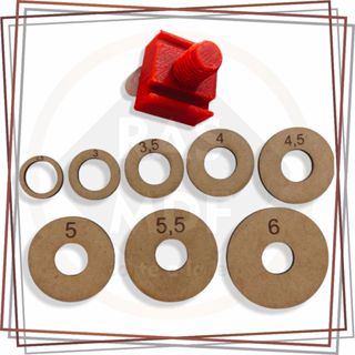 PROMOÇÃO 08 Gabaritos para corte de adesivos/tags redondo + 01 Lâmina de Reposição em Oferta na Shopee