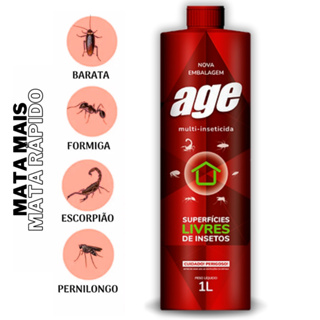 Age 1 Litro Dedetizador e Inseticida Liquido Para Baratas e Pragas em Oferta na Shopee