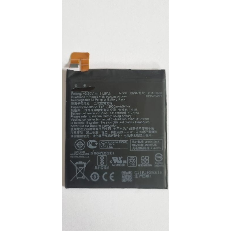 Bate-ira C11P1606 Compatível ZENF 3 Laser ZC551KL 3000mAh