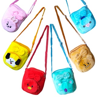 Bolsa Bts Estilo Bag Mascotes Bt21 +estilo Pelúcia Fofinho