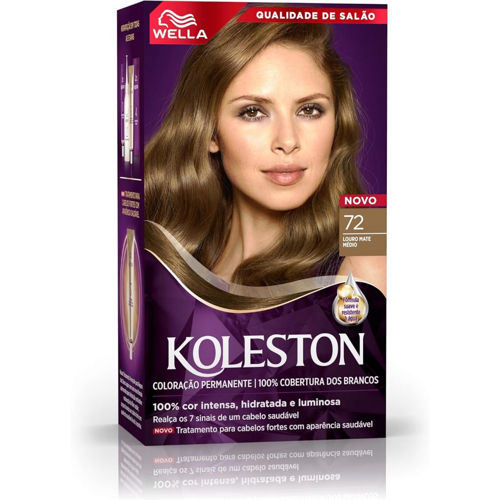 Tinta De Cabelo Koleston Cor 72 Louro Mate Médio em Oferta na Shopee