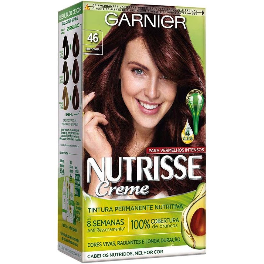 Tinta De Cabelo Nutrisse 46 Bergonha em Oferta na Shopee
