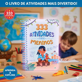 333 Atividades para Meninos / Edição Premium / Espiral em Oferta na Shopee