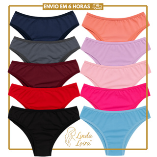 Kit 5 Calcinhas  InfantIl Viés Conforto com Forro 100% Algodão em Oferta na Shopee