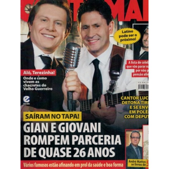 REVISTA CONTA MAIS, DE 22/10/2014, COM GIAN E GIOVANI NA CAPA.