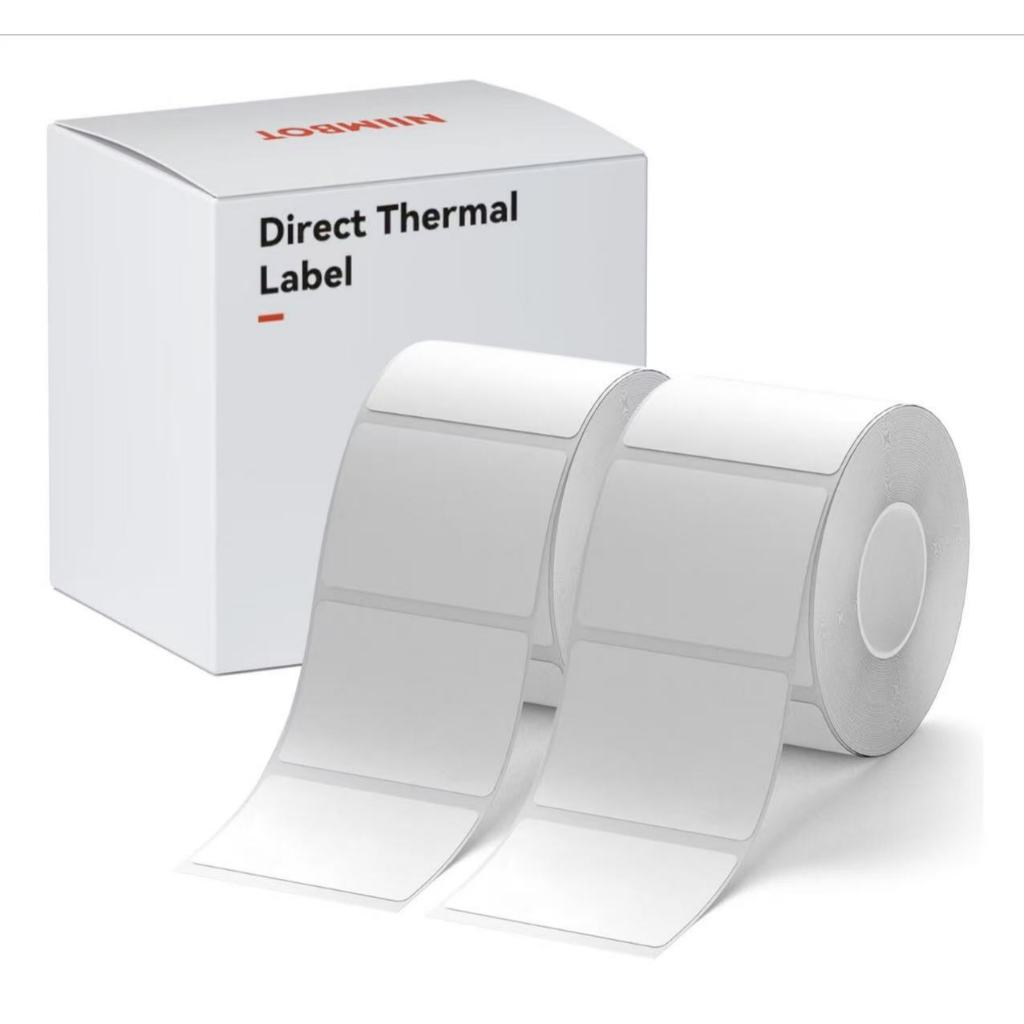 Kit 2 Rolo Papel Etiqueta Térmica Cor Branco Niimbot B1/b21 50*30mm E 40*60mm